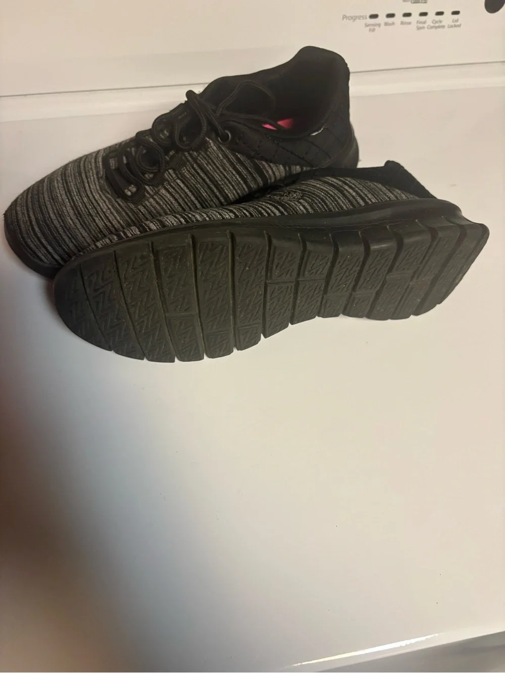 U.S. Polo Women's Black and Gray Knit Sneakers